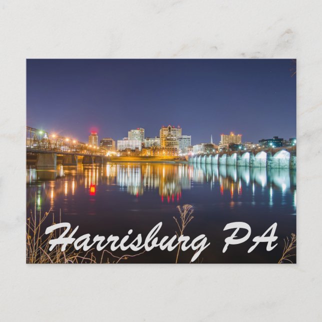 Harrisburg pennsylvania skyline vykort (Framsida)