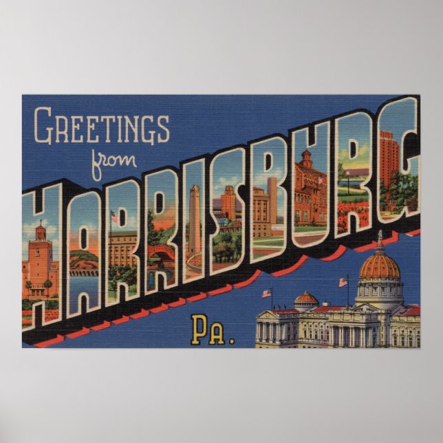 Harrisburg, Pennsylvania - Stora Brev Scenes Poster (Framsidan)