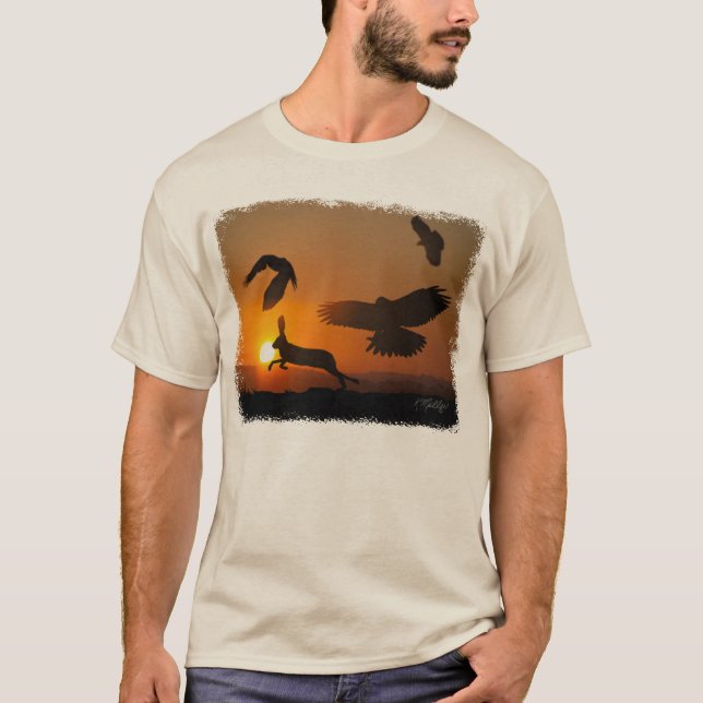Harrisglador som jagar t shirt (Framsida)