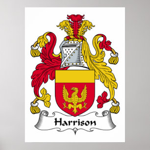 Harrison familjvapensköld poster