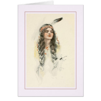 Harrison Fisher illustration Hälsningskort
