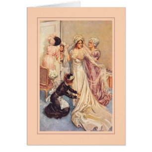 Harrison Fisher illustration Hälsningskort
