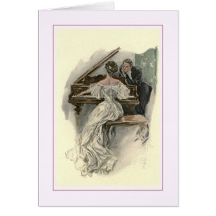 Harrison Fisher illustration Hälsningskort
