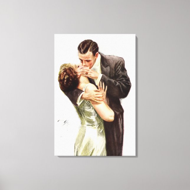 Harrison Fisher: Kiss Canvastryck (Framsida)