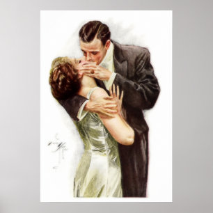 Harrison Fisher: Kyssen Poster