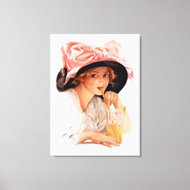 Harrison Fisher: Renhållning Canvastryck (Framsida)