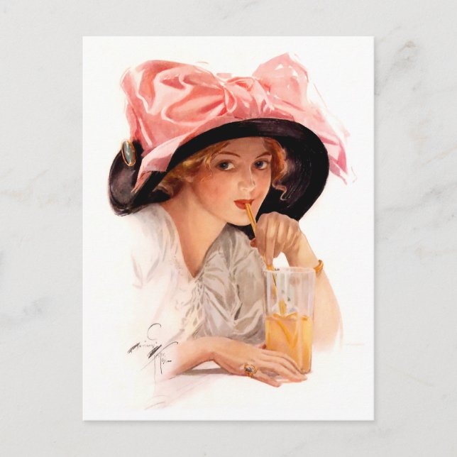 Harrison Fisher: Renhållning Vykort (Framsida)