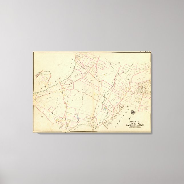 Harrison, Rye, New York 3 Canvastryck (Framsida)