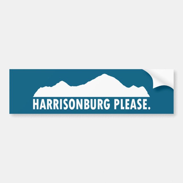 Harrisonburg Virginia Snälla Bildekal (Framsidan)