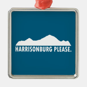 Harrisonburg Virginia Snälla Julgransprydnad Metall