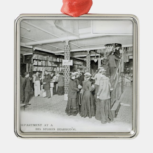 Harrods bestämmelseavdelning, c.1901 julgransprydnad metall (Framsidan)