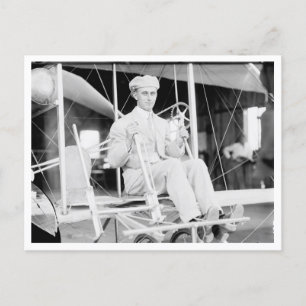 Harry Atwood pilot i Wright Brothers-flygplanet Vykort