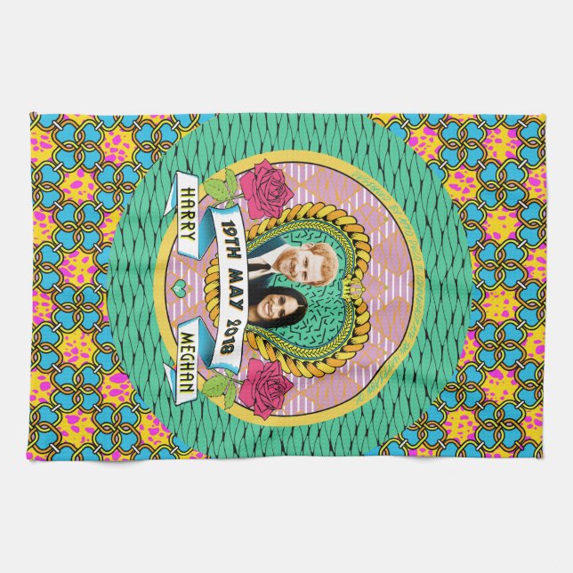 HARRY & BRÖLLOPTEAHANDDUK FÖR MEGHAN JUBILEUMS- KÖKSHANDDUK (Horisontell)