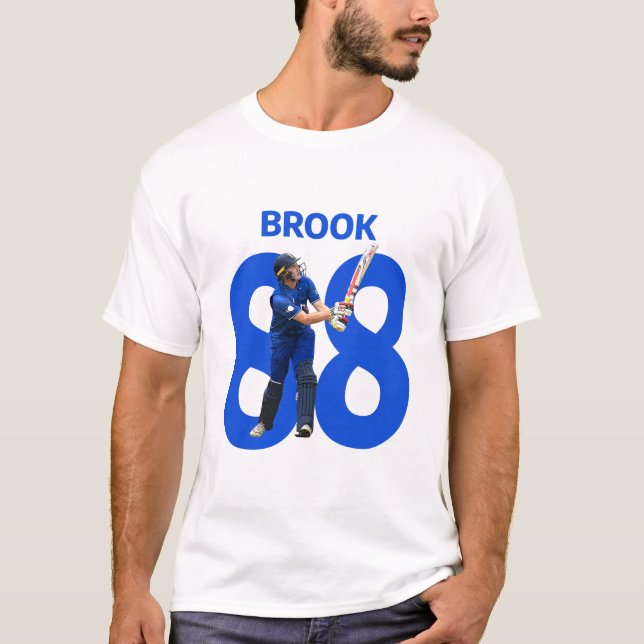 Harry Brook English cricketer T Shirt (Framsida)