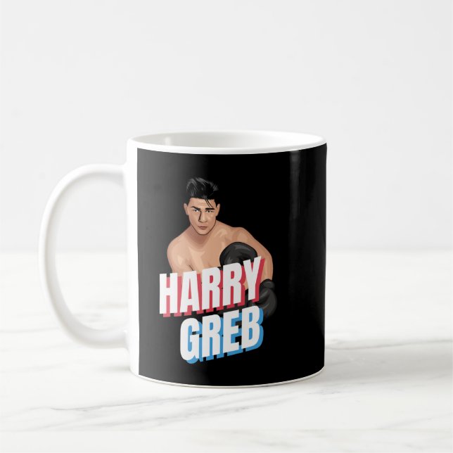 Harry Greb Classic T Shirt Copy Copy Copy Copy Cop Kaffemugg (Vänster)
