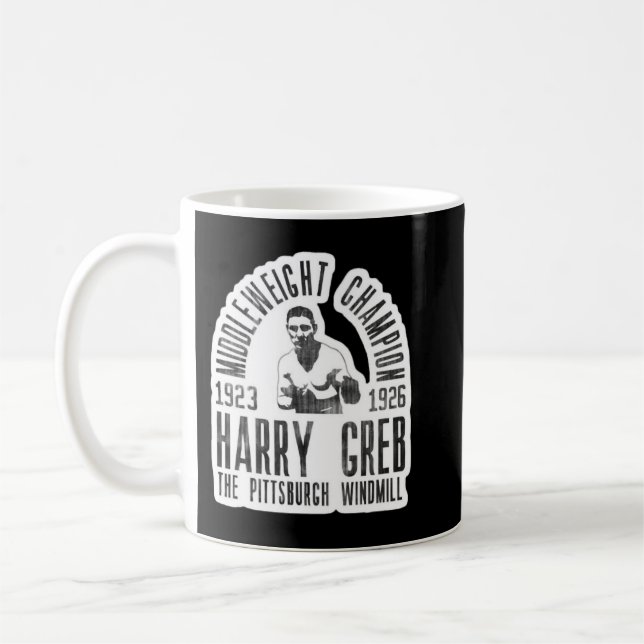 Harry Greb Classic T Shirt Copy Kopiera kopia Kaffemugg (Vänster)