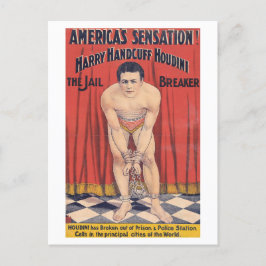 Harry Handcuff Houdini, fängelsebrytaren 1900 Vykort