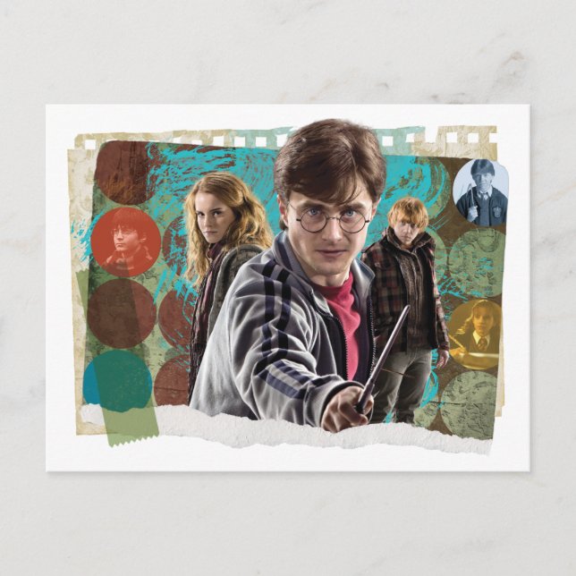 Harry, Hermione och Ron 1 Vykort (Framsida)