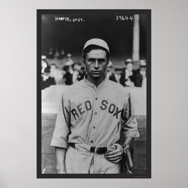 Harry Hooper Red Sox Baseball 1914 Poster (Framsidan)