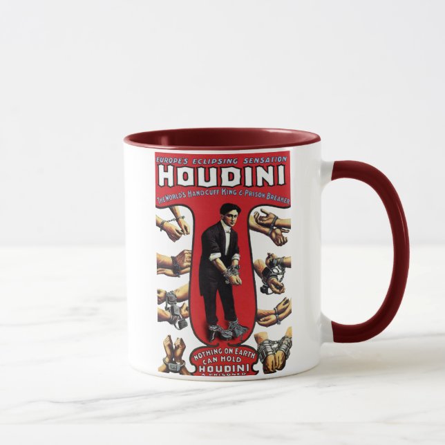 Harry Houdini 1900s Mugg (Höger)