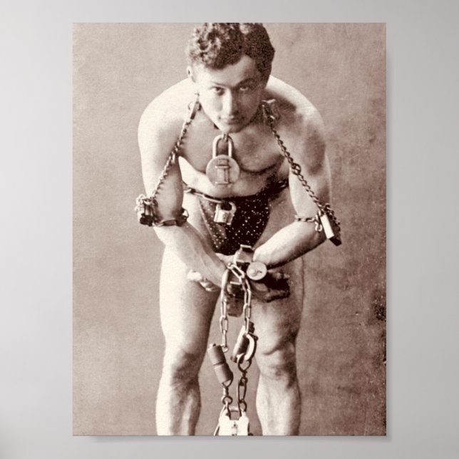 Harry Houdini (c.1899) Poster (Framsidan)