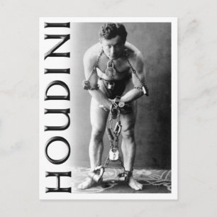 Harry Houdini i Chains Vykort