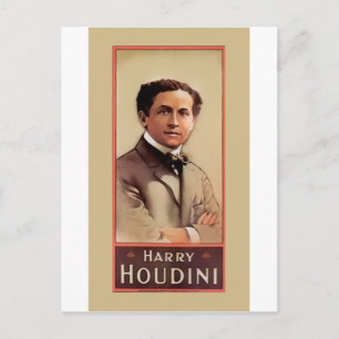 Harry Houdini Illusionist ~ Magician ~ Escapologis Vykort