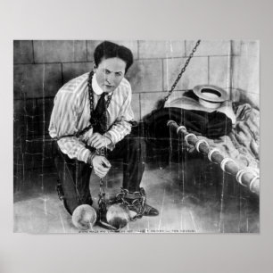 Harry Houdini omkring till flykten från fängelse Poster