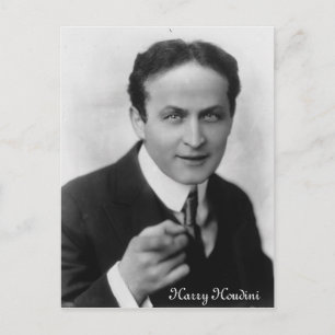 Harry Houdini Postcard Vykort