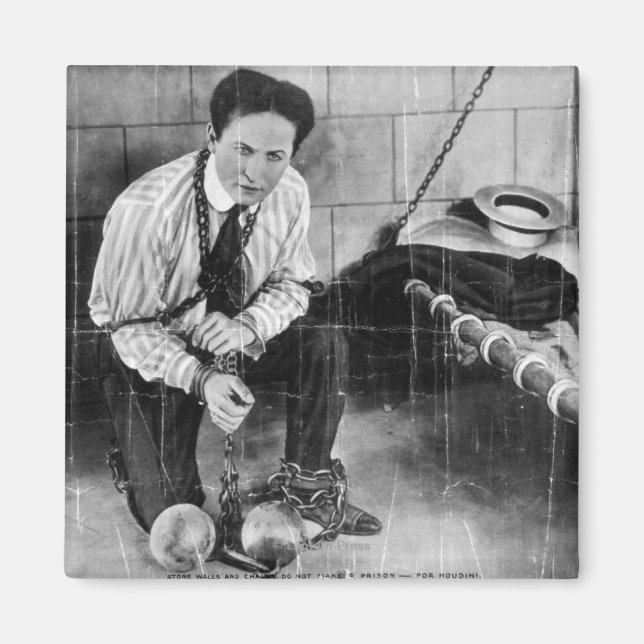 Harry Houdini ungefär till Escape från fängelset Magnet (Framsidan)