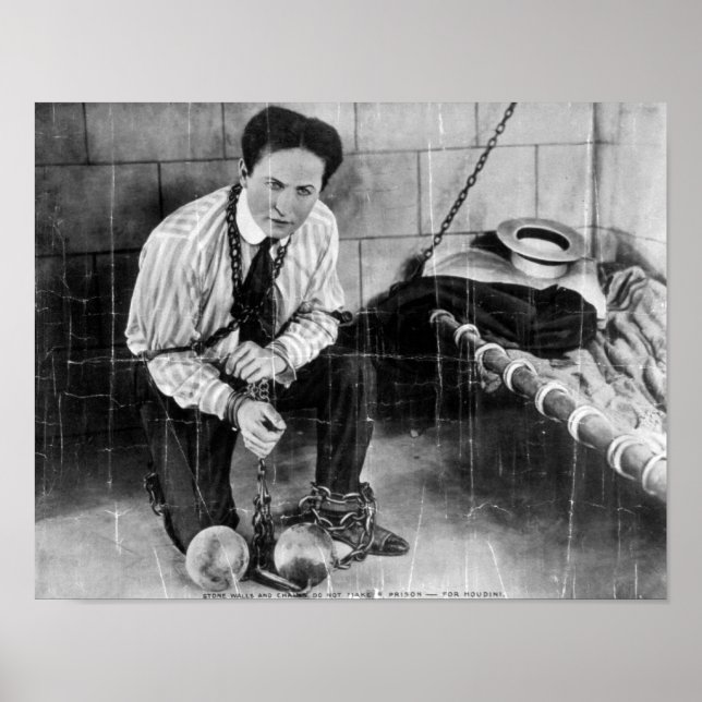 Harry Houdini ungefär till Escape från fängelset Poster (Framsidan)