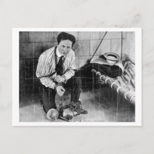 Harry Houdini ungefär till Escape från fängelset Vykort