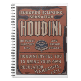 Harry Houdini: världens handklocka kung Anteckningsbok