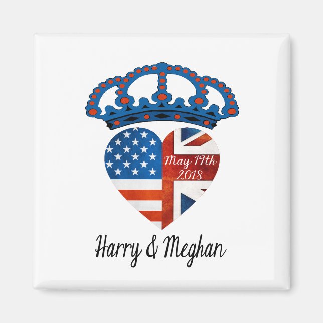 Harry & Meghan Bröllop, 19 maj 2018 Magnet (Framsidan)