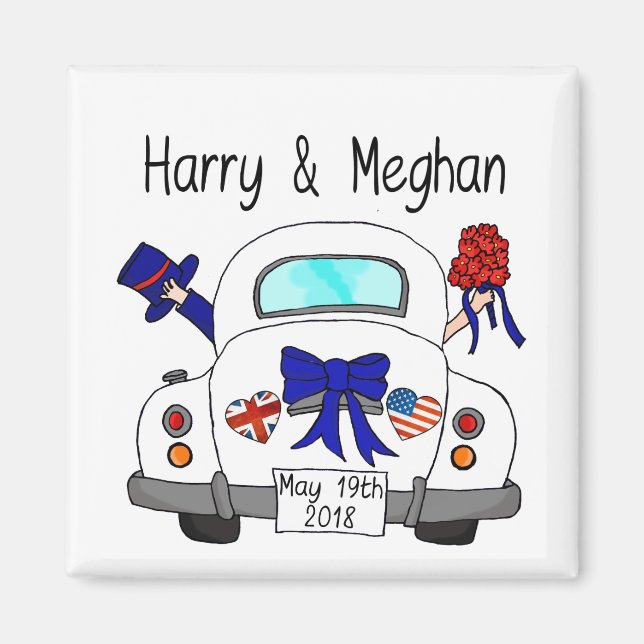 Harry & Meghan Bröllop, 19 maj 2018 Magnet (Framsidan)