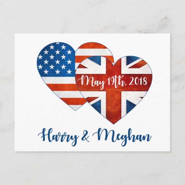 Harry & Meghan Bröllop, 19 maj 2018 Vykort (Framsida)