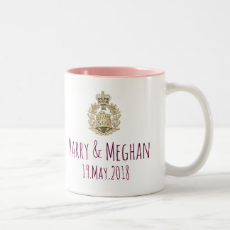 Harry & Meghan dubbel sidgåvamugg Två-Tonad Mugg