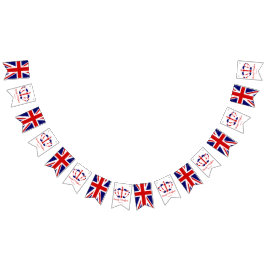 Harry & Meghan Krona & Union Jack Royal Bröllop Vimplar