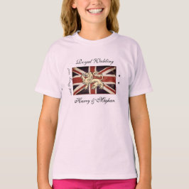 Harry Meghan Royal Bröllop Kids T-Shirt