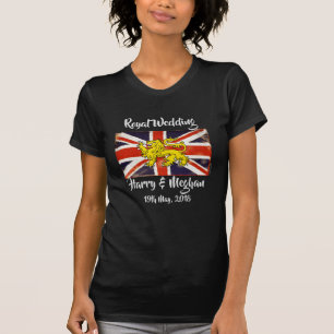 Harry & Meghan Royal Bröllop Mörk T-Shirt