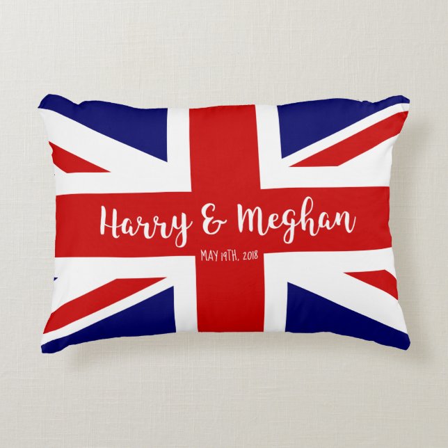 Harry & Meghan | Royal Wedding-minne Prydnadskudde (Framsidan)