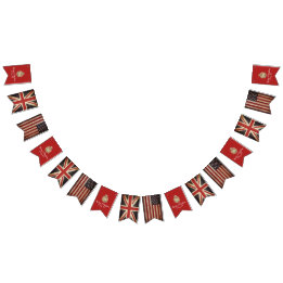 Harry Meghan UK USA flagga Bröllopsfest Banner