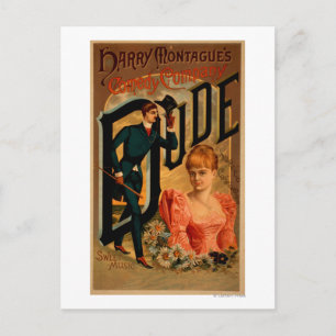 Harry Montague's Comedy "Boy" Theater Poster Vykort