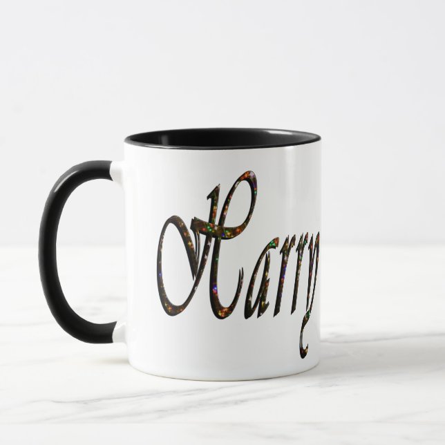 Harry, Namn, Logotyp, Black Ringer Combo Coffee Mu Mugg (Vänster)