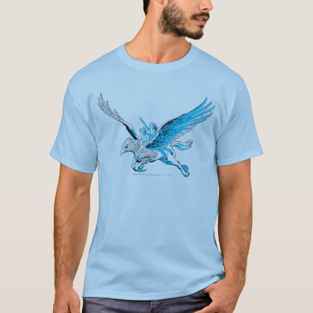 Harry och Hermione på en Hippogriff Tee (Framsida)
