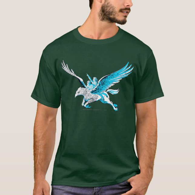 Harry och Hermione på en Hippogriff Tee (Framsida)