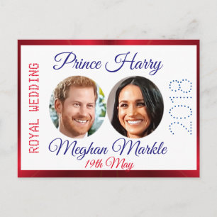 Harry och Meghan-fotot Royal Bröllop souvenir Vykort