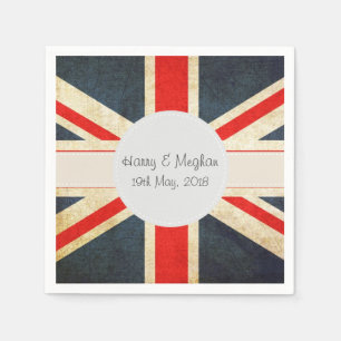 Harry och Meghan Royal Bröllop Pappra Napins Pappersservett