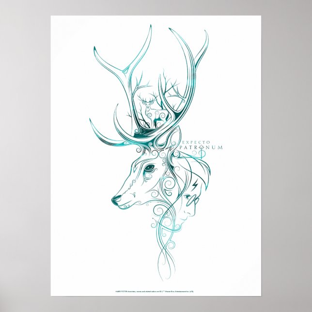 Harry Potter | Aguamenti EXPECTO PATRONUM™ Hjort Poster (Framsidan)