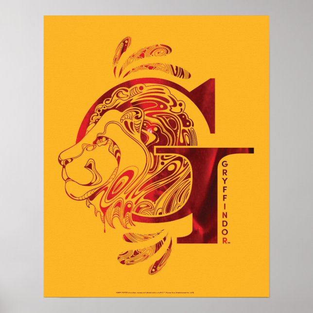 Harry Potter | Aguamenti GRYFFINDOR™-grafik Poster (Framsidan)